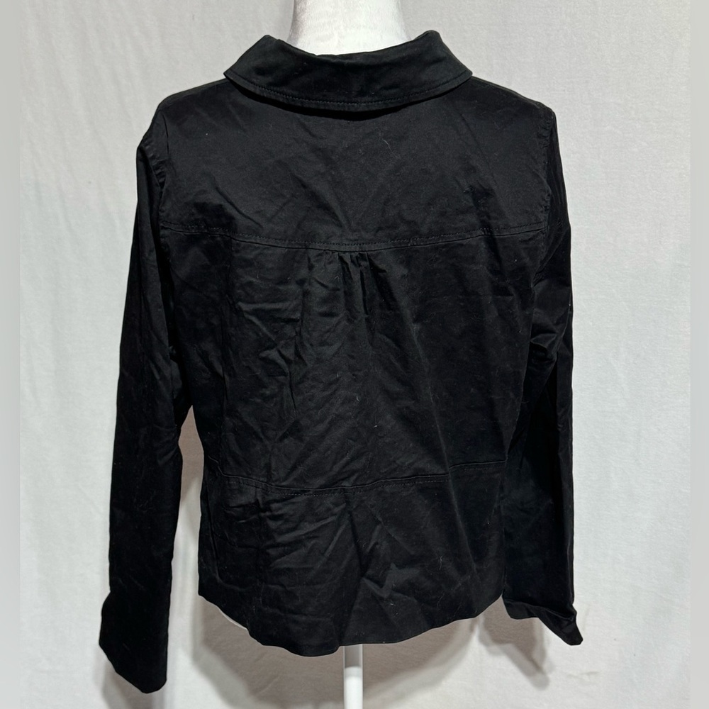 Motto Black Utility Jacket with Collared Neckline and Fitted Silhouette Size 18W - Picture 3 of 5
